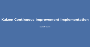kaizen continuous improvement implementation