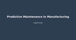 predictive maintenance in manufacturing