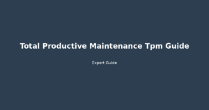 total productive maintenance TPM guide